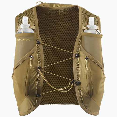 Gilet da corsa Salomon Active Skin 12 Set brilliant olive/willow