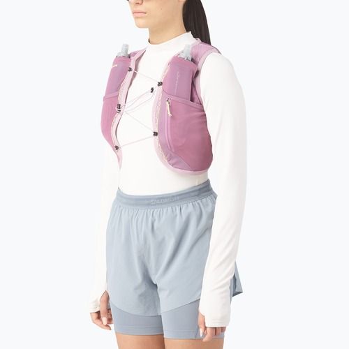 Gilet da corsa da donna Salomon Active Skin 4 Set dusky orchid/daw