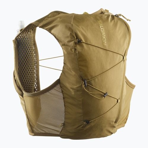 Gilet da corsa Salomon Active Skin 8 Set brilliant olive/willow