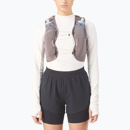 Gilet da corsa da donna Salomon ADV SKIN 12 Gradient Set iron/shadow gray