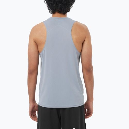Canotta da corsa da uomo Salomon Sense Aero Singlet GFX trade winds