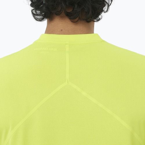 Maglietta da running da uomo Salomon Sense Aero SS Tee GFX acid lime