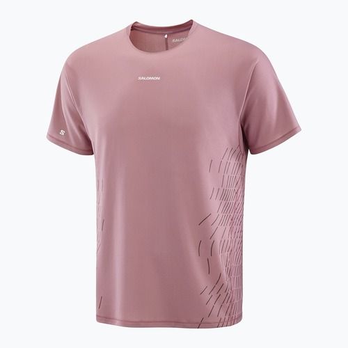Maglietta da running da uomo Salomon Sense Aero SS Tee GFX dusky orchid