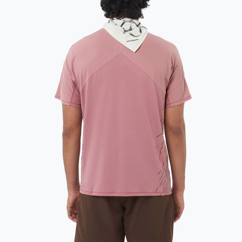 Maglietta da running da uomo Salomon Sense Aero SS Tee GFX dusky orchid