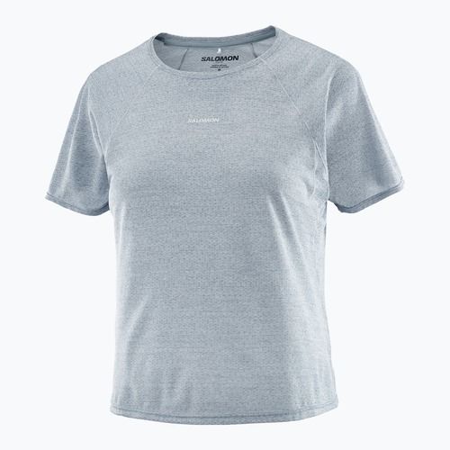 Maglietta da running da donna Salomon Shakeout Air Cropp trade winds