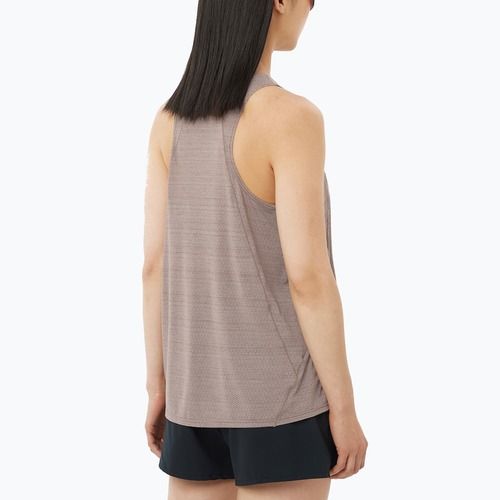 Maglietta da running da donna Salomon SHAKEout Air Tank iron