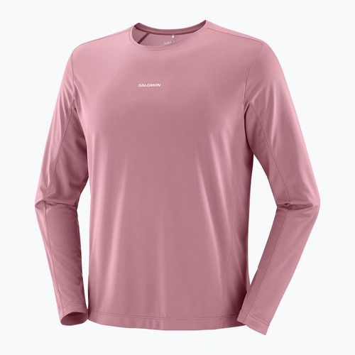 Maglia a maniche lunghe da running da uomo Salomon Shakeout Core dusky orchid