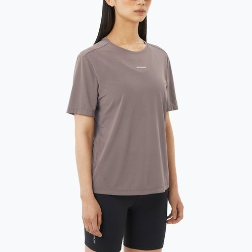 Maglietta da running da donna Salomon Shakeout Core iron