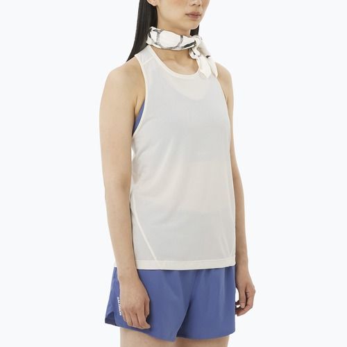 Canotta da running da donna Salomon Shakeout Core Tank whisper white