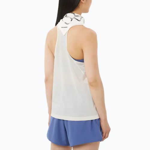 Canotta da running da donna Salomon Shakeout Core Tank whisper white