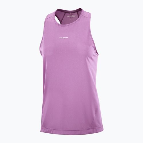 Canotta da running da donna Salomon Shakeout Core Tank iris orchid