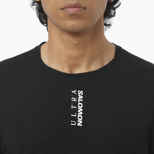Maglietta da running da uomo  Salomon Ultra Tee deep black