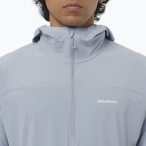 Giacca da running da uomo Salomon Sense Aero Hybrid Half Zip Hooded trade winds