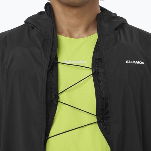 Giacca da running da uomo Salomon Sense Aero Wind black