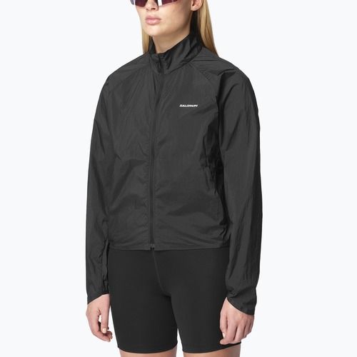 Giacca da running da donna Salomon Shakeout Fly deep black