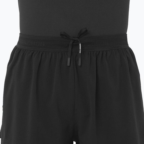 Pantaloncini da corsa da uomo Salomon Aero SPLT 3" deep black