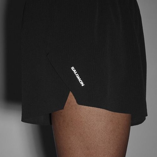 Pantaloncini da corsa da uomo Salomon Aero SPLT 3" deep black