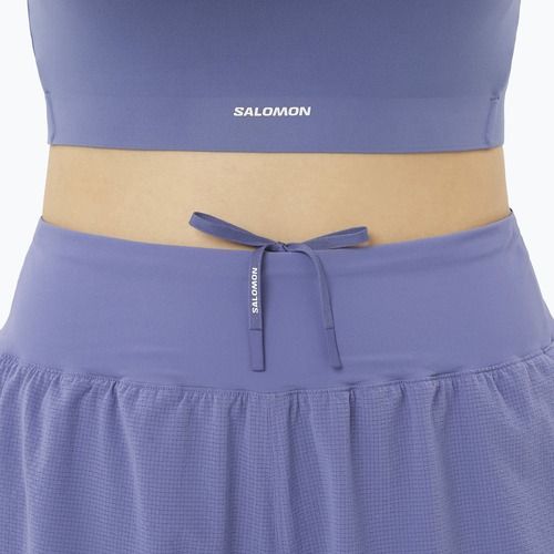 Pantaloncini da corsa da donna Salomon Sense Aero Stow 4" marlin