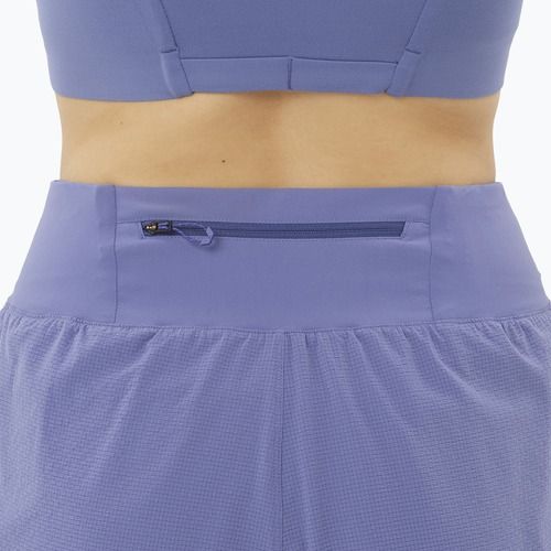 Pantaloncini da corsa da donna Salomon Sense Aero Stow 4" marlin