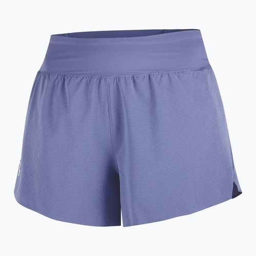 Pantaloncini da corsa da donna Salomon Sense Aero Stow 4" marlin