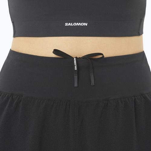Pantaloncini da corsa da donna Salomon Sense Aero Stow 4" deep black