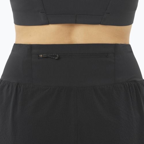 Pantaloncini da corsa da donna Salomon Sense Aero Stow 4" deep black