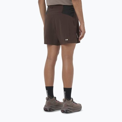 Pantaloncini da corsa da uomo Salomon Sense Aero Stow 5 "coffee bean"