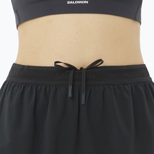 Pantaloncini da corsa da donna Salomon Sense SPLT 3" deep black