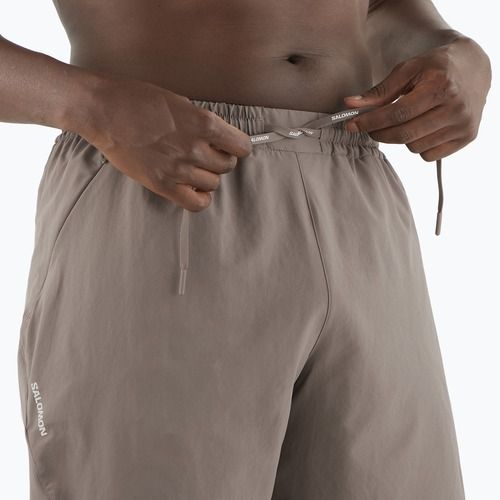 Pantaloncini da corsa da uomo Salomon Shakeout Core 2IN1 7" No Liner iron