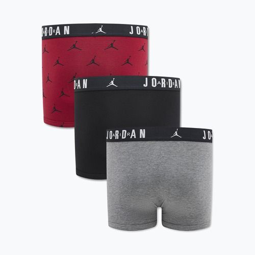 Boxer da bambino Jordan JHB Flight Cotton Essential 3 paia gym red