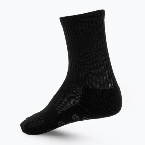 Calzettoni da calcio per bambini OneTeam Precision Grip non-slip 2-pack black