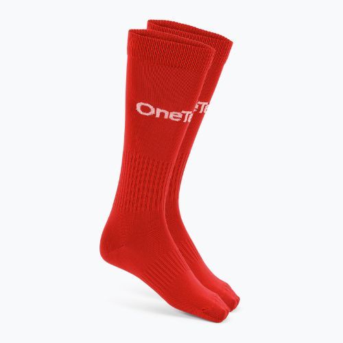 Calzettoni da calcio per bambini OneTeam Precision football socks red