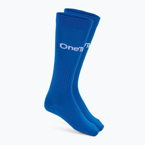Calzettoni da calcio per bambini OneTeam Precision football socks blue