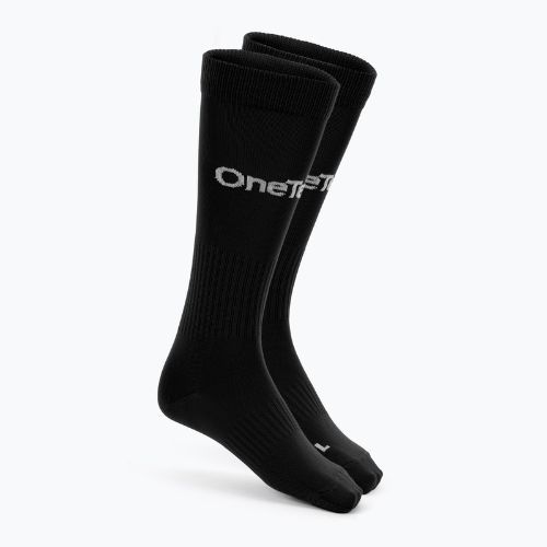 Calzettoni da calcio per bambini OneTeam Precision football socks black