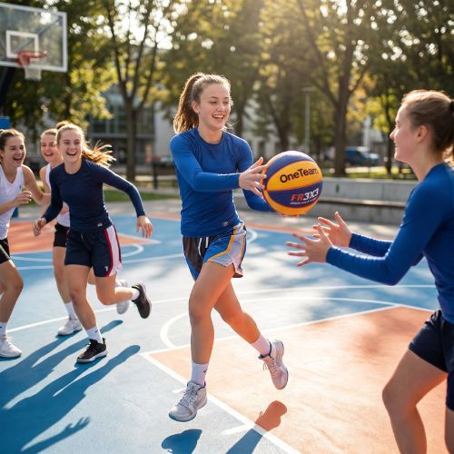 Pallone da basket  OneTeam Rim Rush Fiba 3x3 blue