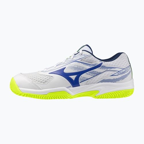 Scarpe da tennis da uomo Mizuno Break Shot 5 CC white/dazzling blue/lightning