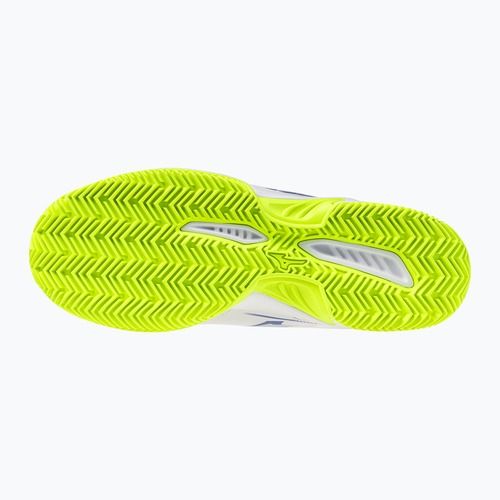 Scarpe da tennis da uomo Mizuno Break Shot 5 CC white/dazzling blue/lightning