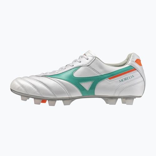 Scarpe da calcio Mizuno Morelia II Japan FG white/arcadia/lava orange