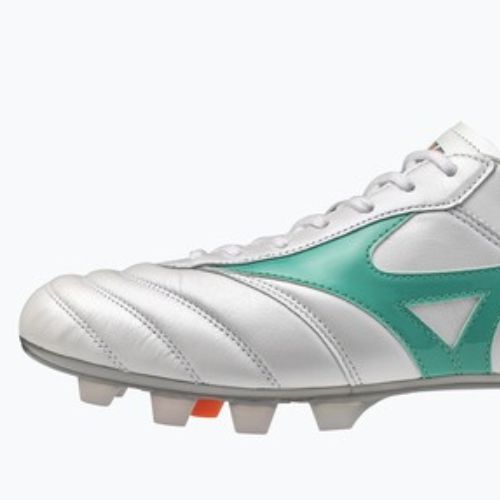 Scarpe da calcio Mizuno Morelia II Japan FG white/arcadia/lava orange
