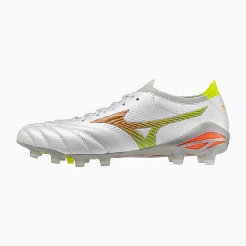Scarpe da calcio Mizuno Morelia Neo V β Japan FG white/lava orange/evening primrose