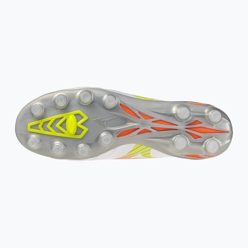 Scarpe da calcio Mizuno Morelia Neo V β Pro FG white/lava orange/evening primrose