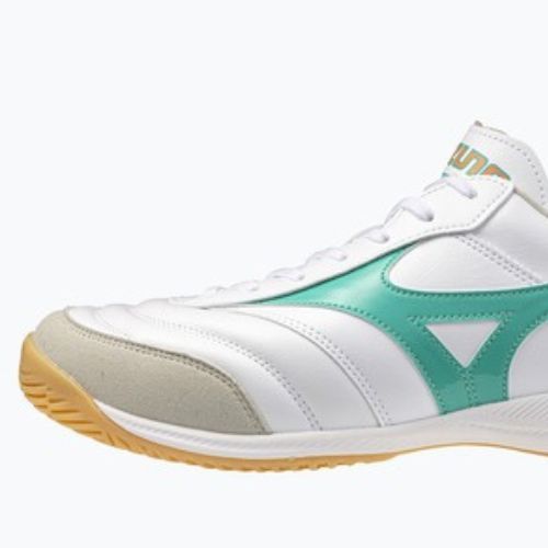 Scarpe da calcio Mizuno Morelia Sala Elite IN white/arcadia/lava orange