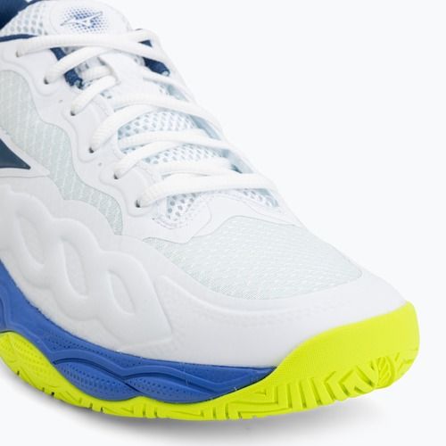Scarpe da tennis da uomo Mizuno Wave Enforce Court AC white/dazzling blue/lightning