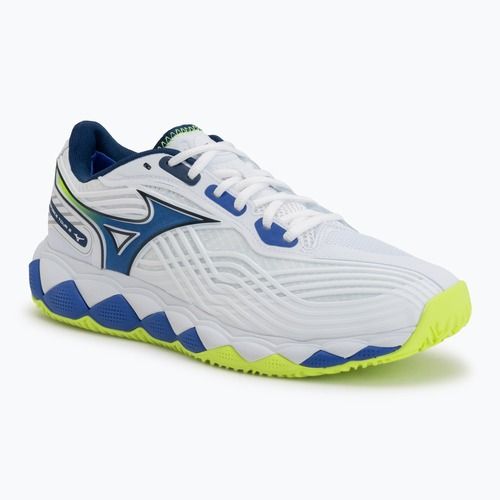 Scarpe da tennis Mizuno Wave Enforce Tour 2 CC white/dazzling blue/lightning