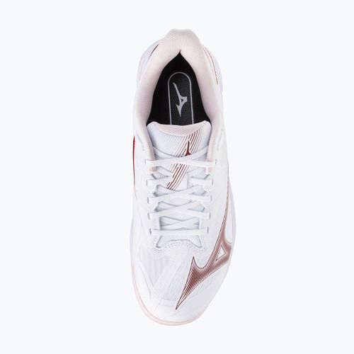Scarpe da tennis da donna Mizuno Wave Exceed Court CC W white/pinkesque/barbados cherr
