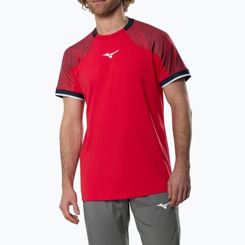 Maglietta da uomo Mizuno Stargazer Shadow Tee fiery red