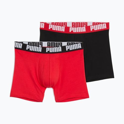 Boxer da uomo PUMA Everyday Basic 2 pairs red/black