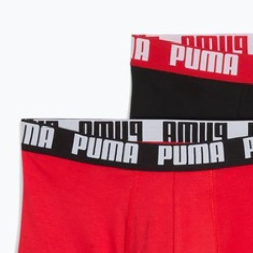 Boxer da uomo PUMA Everyday Basic 2 pairs red/black