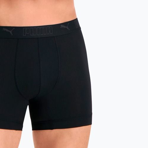 Boxer da uomo PUMA Sport Microfiber 2 pairs black
