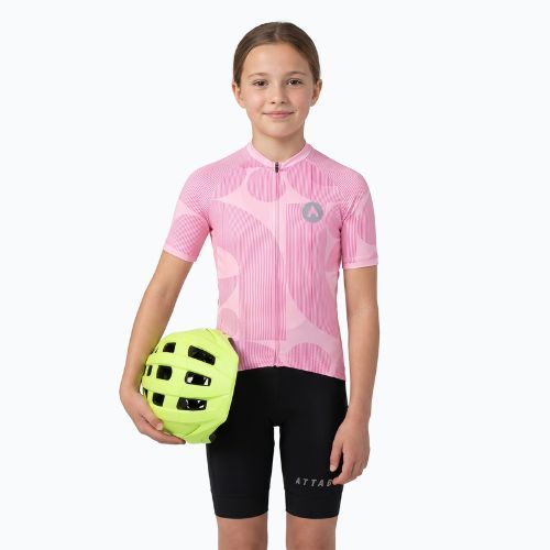 Maglia da ciclismo per bambini ATTABO Vites WMNS pink